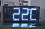 IP65 Gas Station Sign Remote Control 12 Inch Time Temperature Display