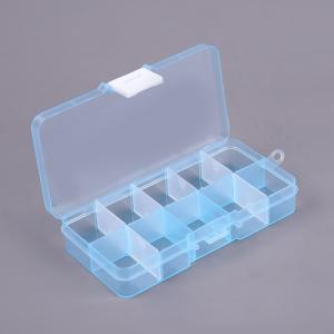 Wholesale Blue 10 Grid PP Plastic Storage Box Removable Divider Organizer from china suppliers
