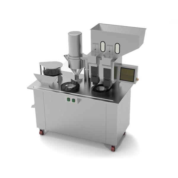 High Speed Semi Auto Capsule Filler 2 Head Pill Filling Equipment With FDA