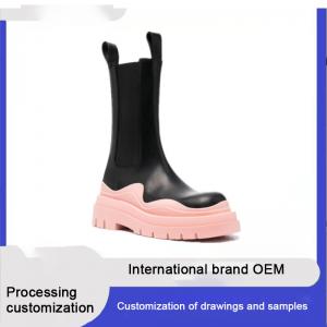China New Trend OEM ODM Custom Logo Chelsea Boots Fashion Luxury Female Waterproof Shoes on sale