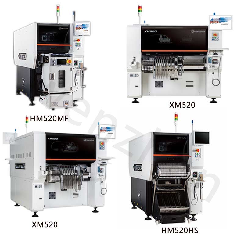 SMT SAMSUNG HANWHA XM520 HS Chip Mounter Machine For SMT PCB Assembly Line LED