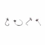 Fashion Jewelry Star Nose Studs Rings Pin Body Piercing Jewelry