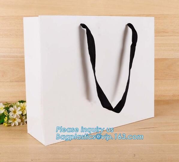 Luxury strong twisted handle black leatherette paper carrier bag,Fashion Custom Printing Luxury Gift Shopping Carrier Pa