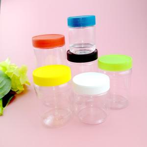 Wholesale Round Straight 150ml 250ml 360ml 450ml Plastic Food Jars With PP Thread Cap from china suppliers