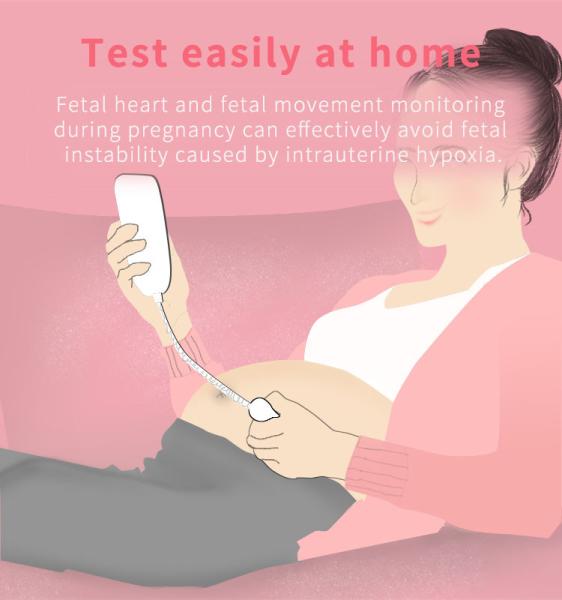 Home Pregnancy Heartbeat Monitor,Accurate Heart Doppler Fetal Monitoring Machine