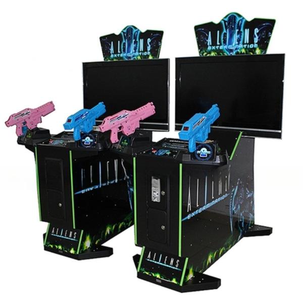Dreamland coin operated video games 4 in 1 double shooting gun game machines
