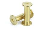 Yellow Brass Big Flat Head Butt Screws Book Photo Chiago Screws Chicago Binding
