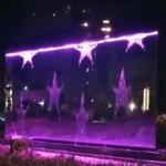 Customize Diameter 6M Water Writing Fountain , Aqua Graphic Water Curtain Wall