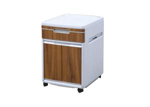 Wholesale 770mm Height Movable Hospital Bedside Cabinet With Casters Lock from china suppliers