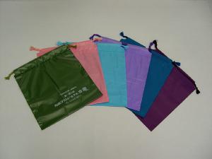 China Biodegradable String Bag Plastic LDPE / CPE Printing Rope Bag on sale
