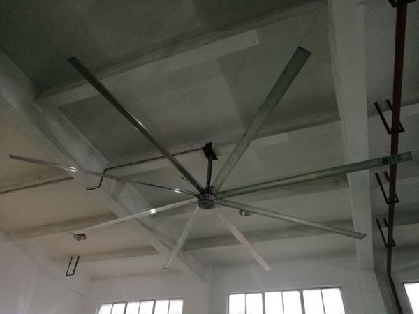 Powerful 6 Blades Industrial Ceiling Fan 9.53m3/Min Air Volume/W 1500w Input