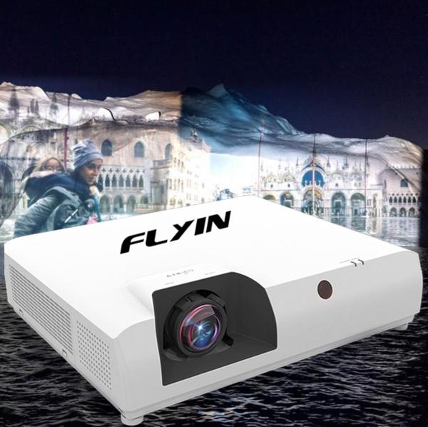 Flyin E7 4K Laser Short Throw Projector 3840x2160 3LCD 7500 ANSI Digital Zoom