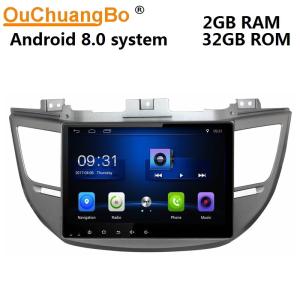 Wholesale Ouchuangbo car gps nav audio BT android 8.1 for Hyundai Tucson 2015 support USB SWC 1080P Video radio touch screen from china suppliers