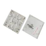 PVC Fiber Optic Cable Wall Plate , 4 Core FTTHTermination Box For Fiber Optic
