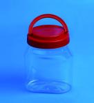 610Ml Plastic Airtight Storage Jars Screw On Type Cover Food Grade Material