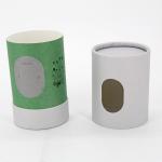 Luxury Custom Paper Tube Box For Candles Cosmetic Tube Packaging With a Window