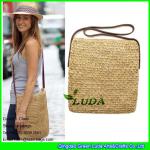 LDLF-083 natural raffia straw bag hand crochet shoulder raffia straw handbag