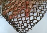 Bronze Color 15mm Metal Ring Mesh Curtain Stainless Steel For Decoration