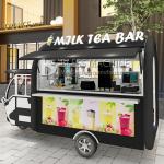Milk Tea Bar Tricycle 2022 Electric Tricycle for Complete Machinery Equipment at