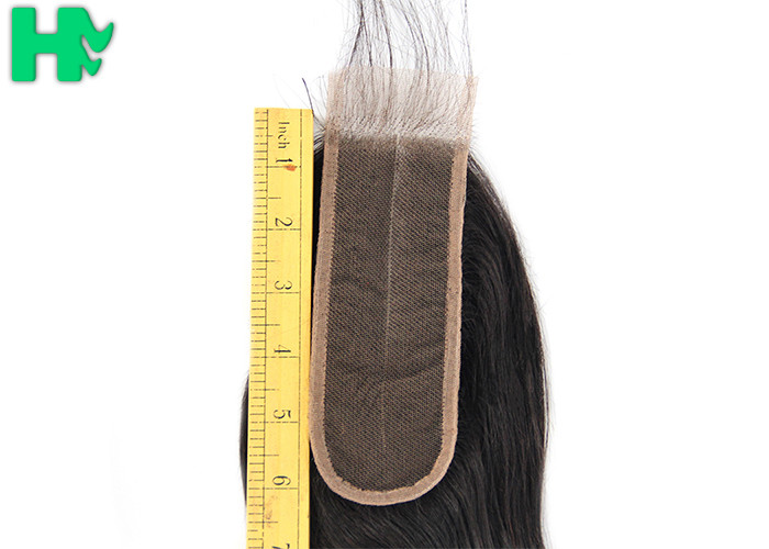 Raw Virgin 100% Human Hair Closure , Cuticle Aligned 2*6 Body Wave Lace Closure