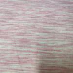 Polyester / Rayon 30s Tr Stretch Jersey Fabric Pink And White 160cm Width