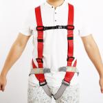 Extreme Sports Rock Climbing Full Body Safety Belt with Polyester Reinforced