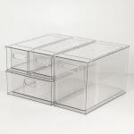 Transparent Various Designs Freezer Bins Refrigerator Organizer Drawer Storage