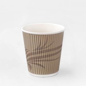 Wholesale Bio Degradable Ripple Wall Paper Cup 12oz Hot Drinking Kraft Ripple Paper Cups from china suppliers