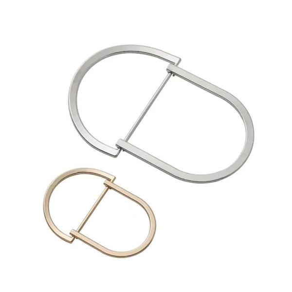 Garment Hardware Accessories Double D Ring Adjustable Buckle For Shoes Clothing