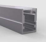 Aviation 6063 Aluminum Recessed Led Profile 10 X 13mm Weather Resistant