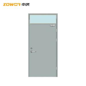 Wholesale 3' X 7' RAL Colors Fireproof Steel Door With Glass For Civil Buildings UL Listed from china suppliers