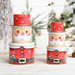 Custom Christmas Gift Tin Box Metal Iron Cans Screw Colored Metal Eye Cream