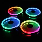 High Quality Axial Airflow PC LED Light Cooler Fan 1200rpm Computer Case RGB fan