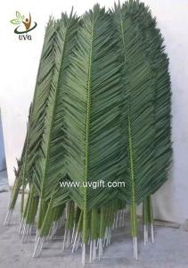 Wholesale UVG 2 meters wholesale material uv artificial palm leaves for park decoration PTR041 from china suppliers