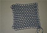 7*7 inch Stainless Steel Wire Mesh Scrubber / Chainmail Cast Iron Cleaner