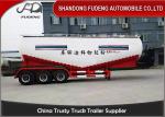 50 Ton 3 Axles Bulk Cement Tanker Trailer Dimension 13000mm * 3990mm * 2500mm