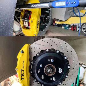 Wholesale 4 Piston Racing Caliper Brake Kit With 355*32 MM High Carbon Disc Racing And Brake Pads For Hyudnai Veloster 18 Inch Rim from china suppliers