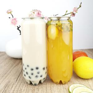Wholesale 0.5 Liter Plastic Water Bottles Clear Plastic Containers With Can Lids Tea Milk from china suppliers