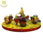 Hansel fiberglass kids amusement rides children game machine toy rides