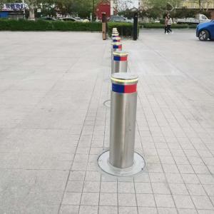 Wholesale Remote Dia 275mm Metal Parking Bollards Raising Speed 6s Raised 0.6m from china suppliers