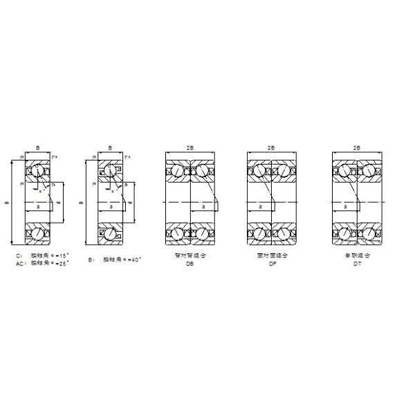 71818CAP4DBB Single Row Stainless Steel Angular Contact Ball Bearing
