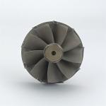 GT22V turbine wheel shaft for 760038-0003 9 blades for turbochargers