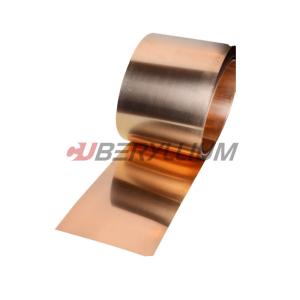 Wholesale CuBe2 C17200 Copper Beryllium Bronze Sheet Tape 0.05mmx150mm For Microswitch from china suppliers