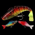 3 Colors 9CM/17g 6#Hooks 3D Eyes Plastic Soft Bait Full Swimming Layer Multi