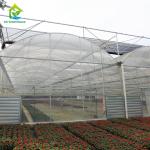 Dome Arch Multi Span Plastic Film Greenhouse For Large Area Farm Growing