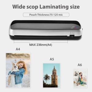 Wholesale AC110V/60Hz Office Laminator Machine For 3-6 Mins Warm Up Time from china suppliers
