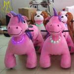 Hansel hot selling stuffed battery powered walking animal electric ride on toys