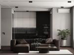 Modern Melamine Modern Showcase One-Wall Kitchen Cabinets