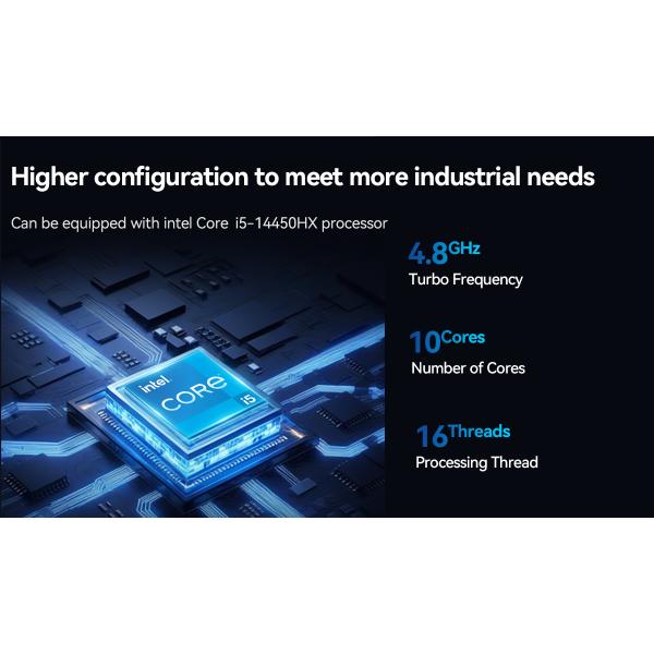 Intel Core i5-14450HX With Dual Ethernet 4 COM Industrial Mini PC