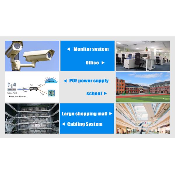 Blue CAT5E FTP PVC Ethernet Cable For Large Scale Network Deployments